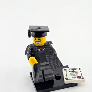 NEW! Graduation minifigure College Graduate High School Graduate Lego Compatible